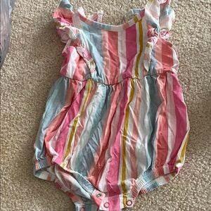 Colorful Striped Baby Romper